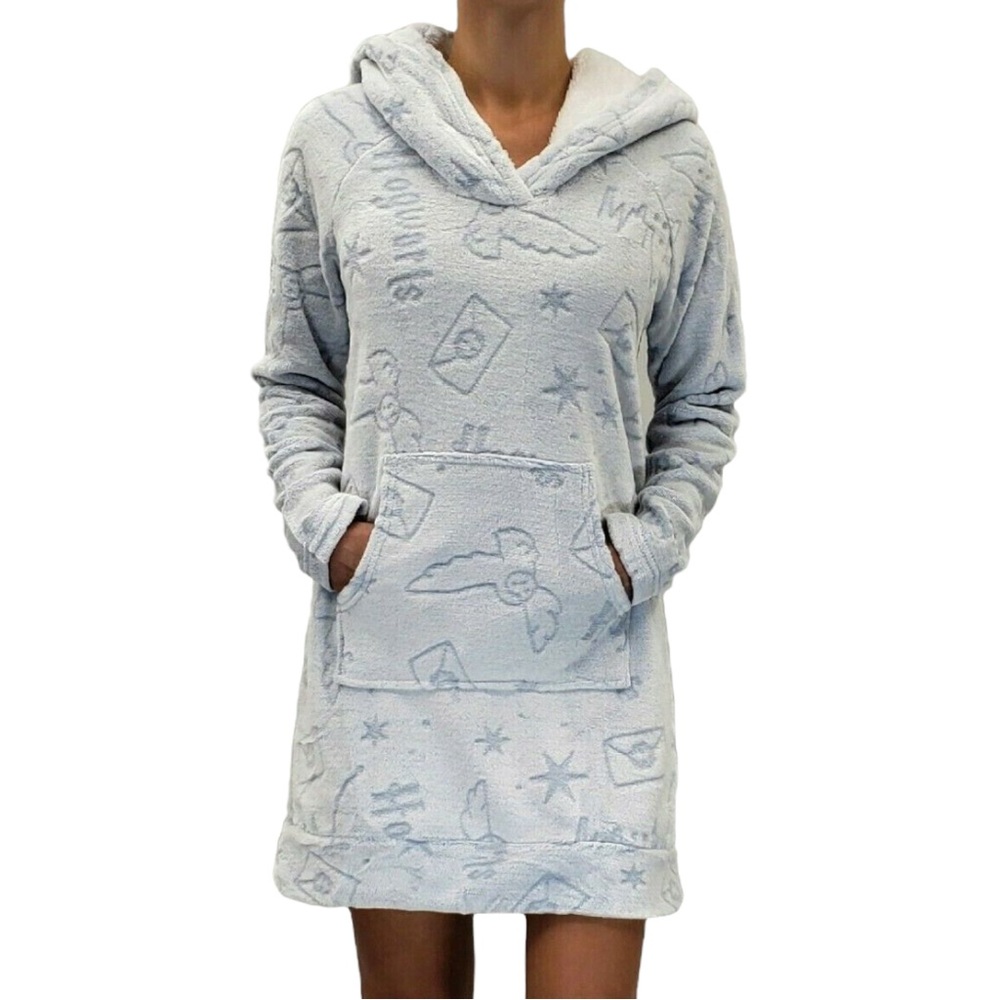 Wizarding World Harry Potter Fleece Lounge Hoodie, Blue Large